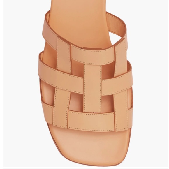 NIB $720 Burberry Lyna Cage Slide Sandal in LIGHT SESAME, Size 36.5 EU / 6.5 US! - Picture 9 of 16